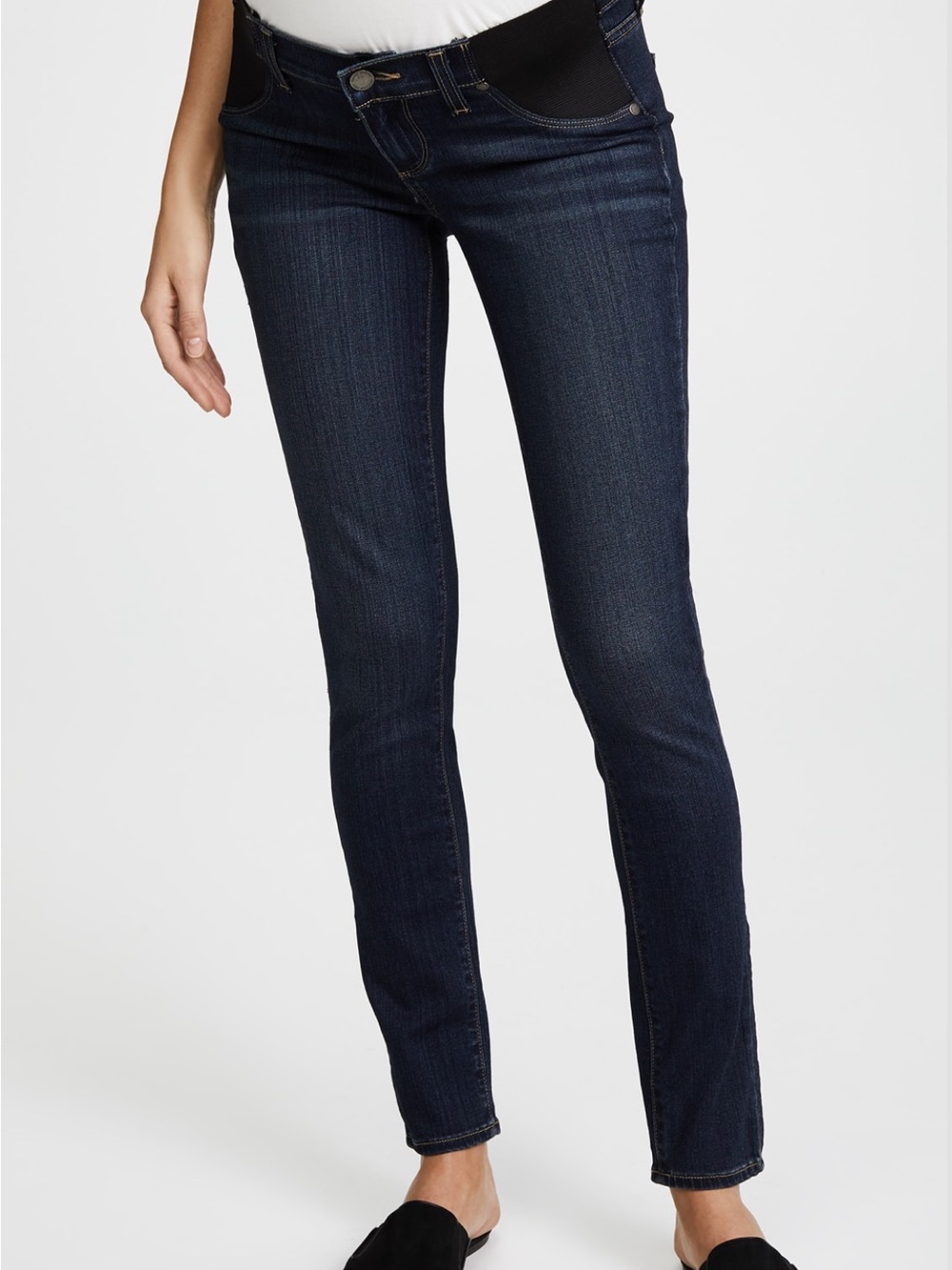 PAIGE Dark Indigo Skinny Maternity Jeans